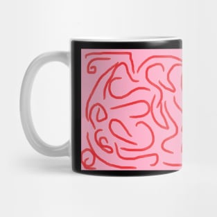 pink labyrint Mug